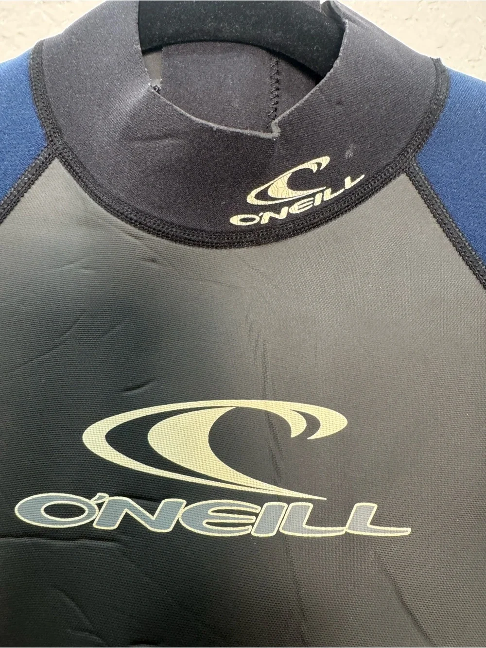O’Neill Wetsuit Youth Size 16 Shorty Spring Suit Blue Gray Black Back Zip